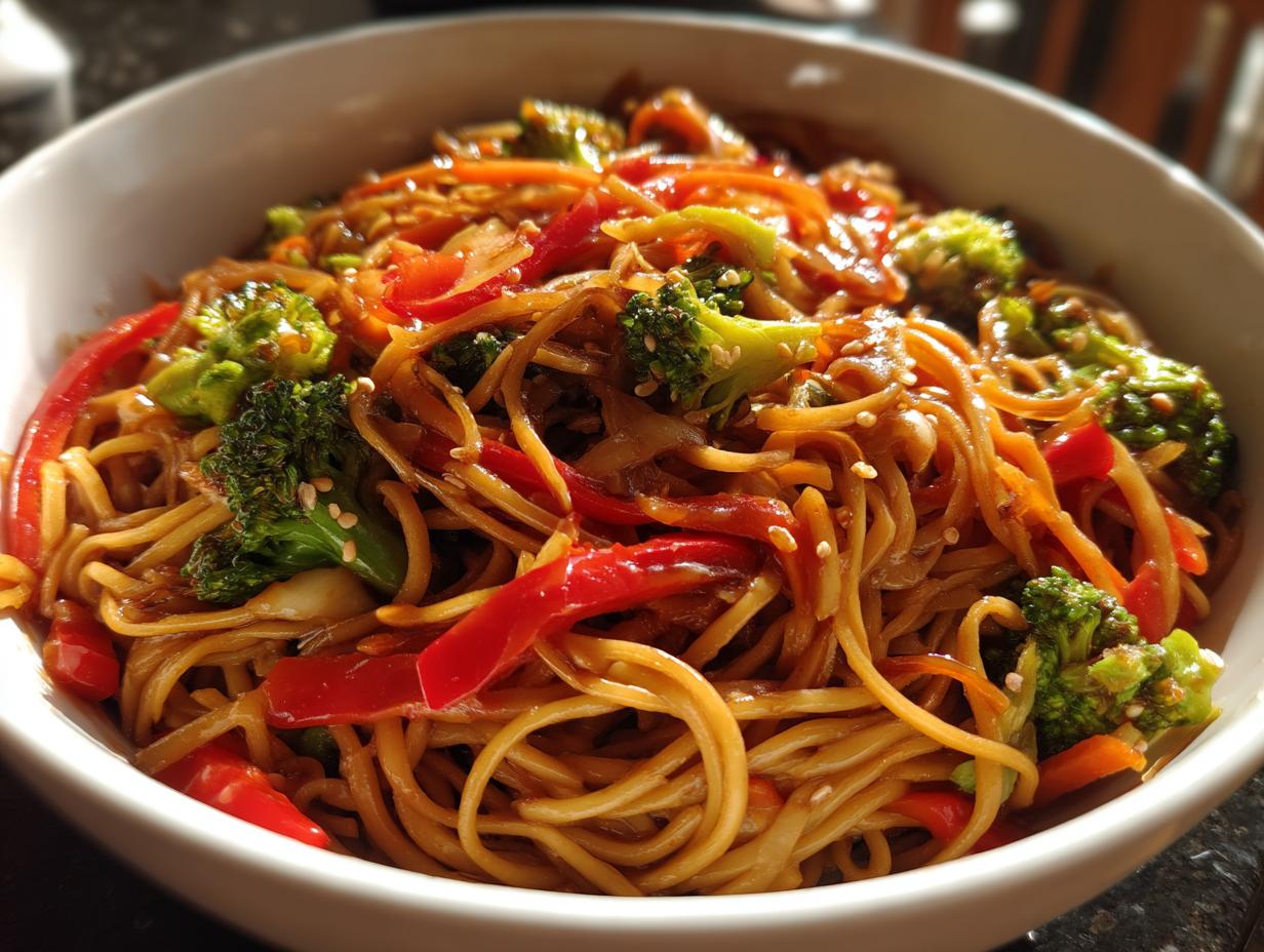 30-Minute Healthy Vegetable Lo Mein – Fast & Flavorful!
