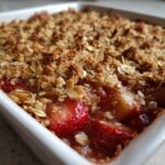 Healthy Strawberry Rhubarb Crisp
