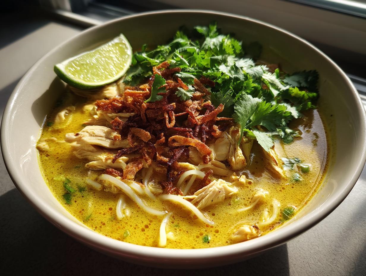 30-Minute Khow Suey Soup Recipe – Creamy Comfort in a Bowl