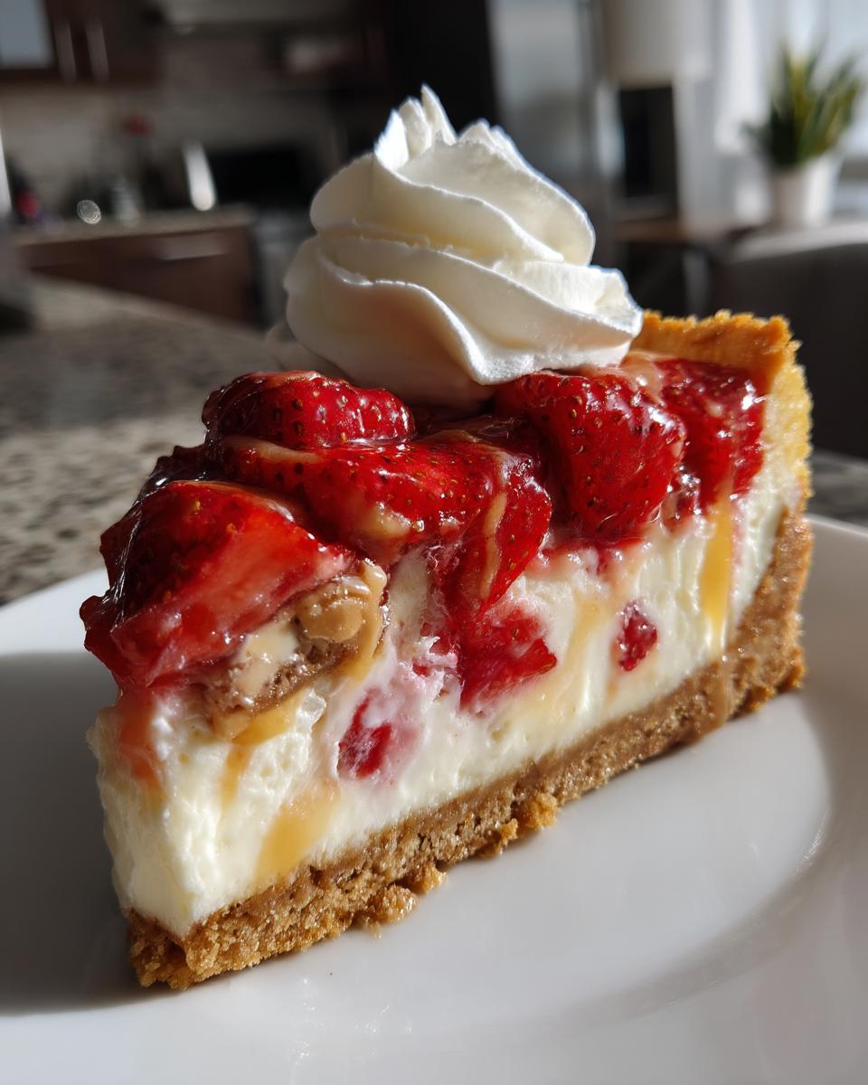 Snickers Strawberry Cheesecake Recipe - detail 1