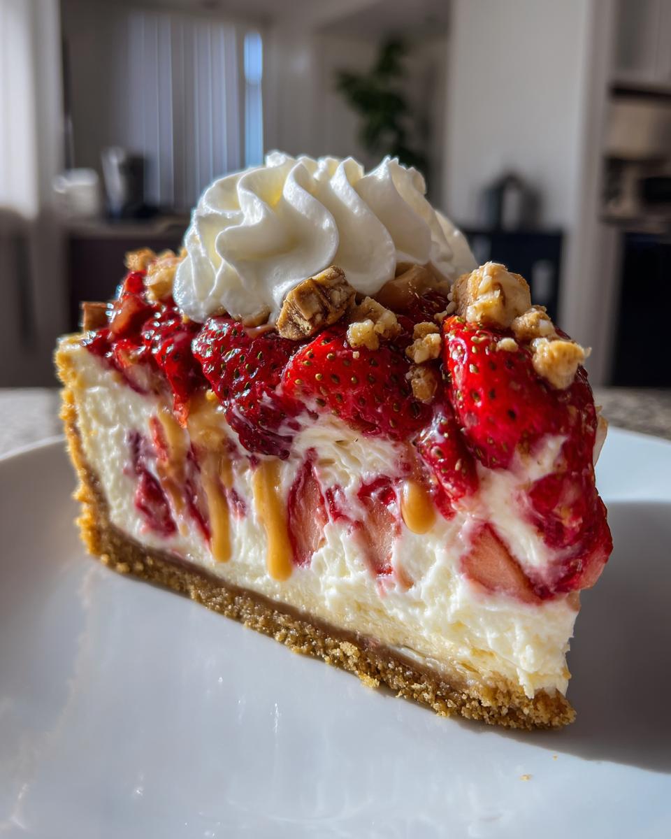 Snickers Strawberry Cheesecake Recipe - detail 2
