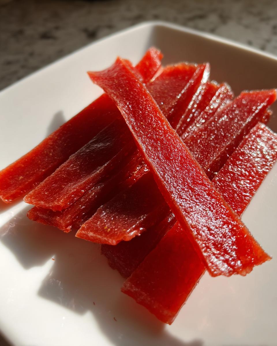 Strawberry Fruit Leather - detail 2