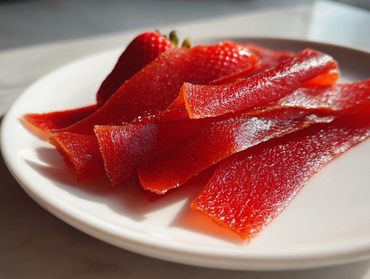 Irresistible 3-Ingredient Strawberry Fruit Leather Recipe