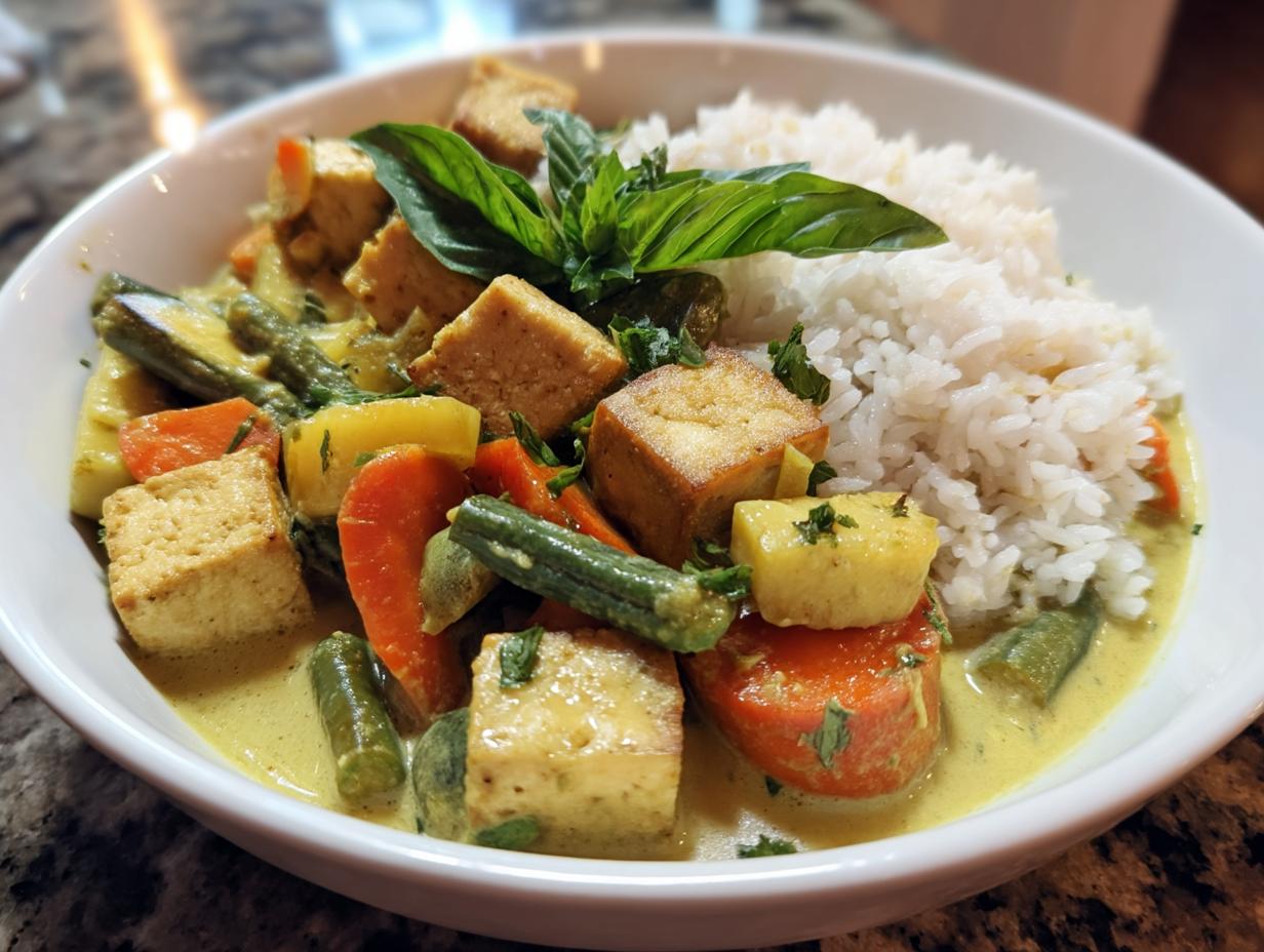 25-Minute Thai Green Curry Tofu – Irresistibly Creamy & Bold