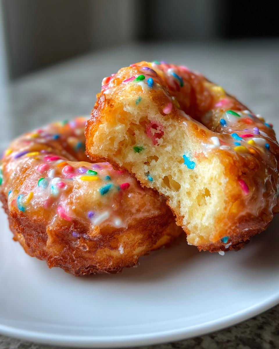 Vegan Cake Batter Donuts - detail 2
