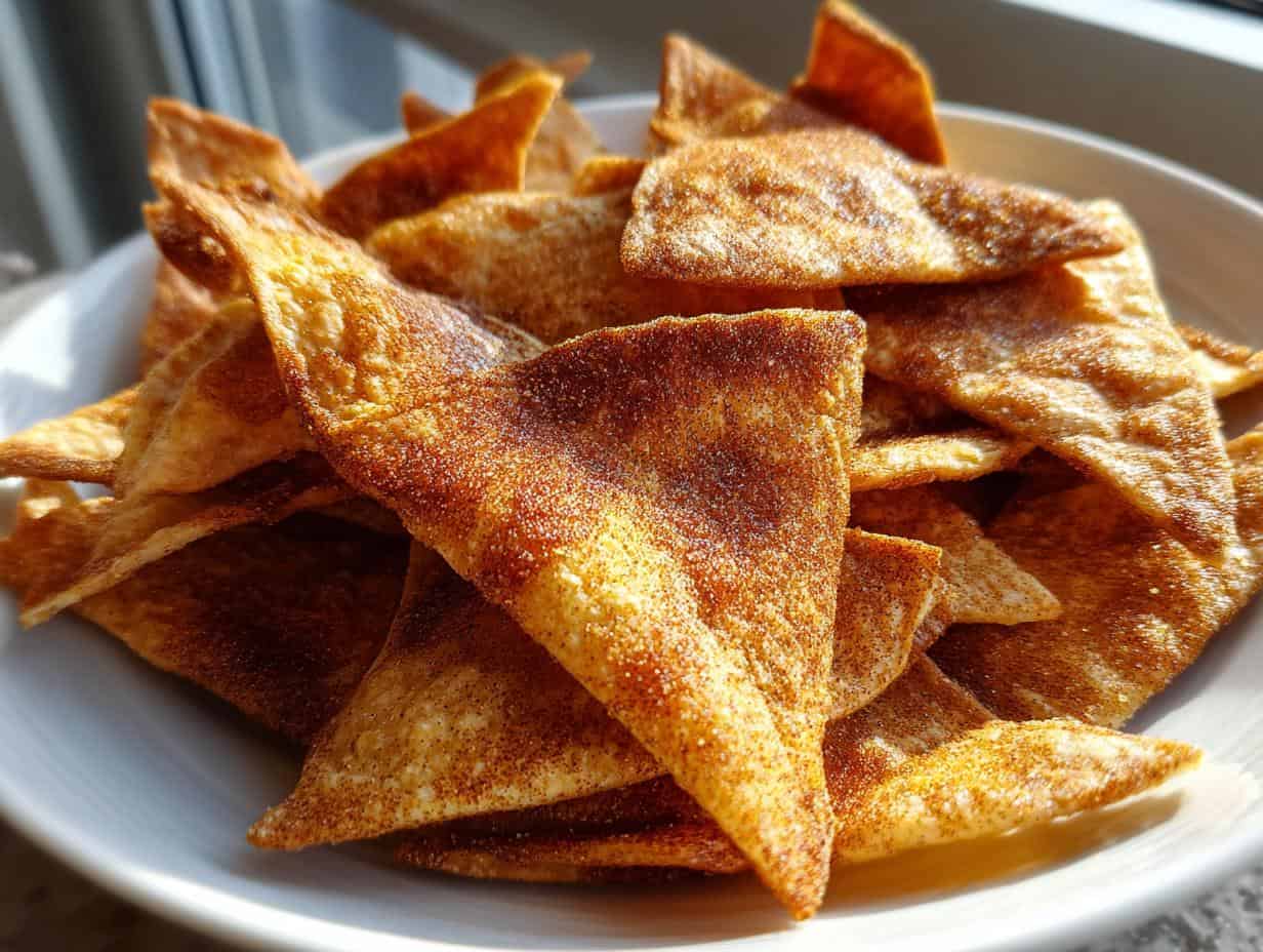 Baked Cinnamon Tortilla Chips