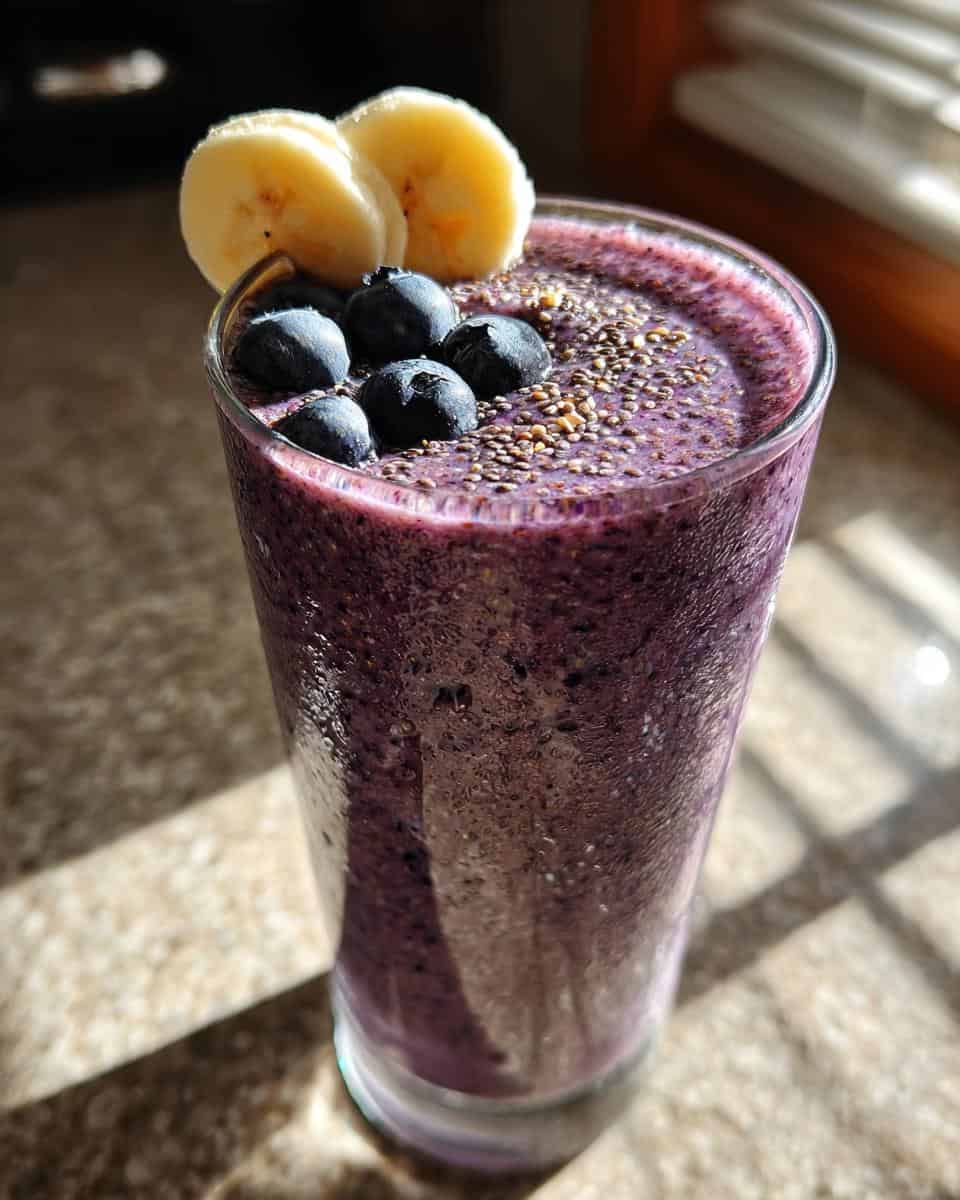 Banana Blueberry Flaxseed Smoothie - detail 1