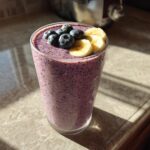 Banana Blueberry Flaxseed Smoothie