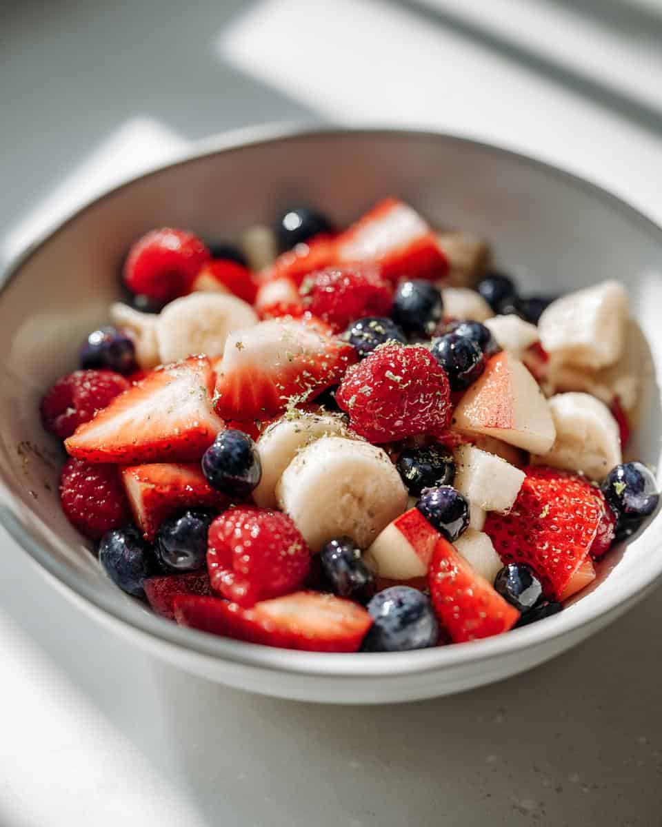 Berry Breakfast Fruit Salad with Honey Lime Dressing - detail 3