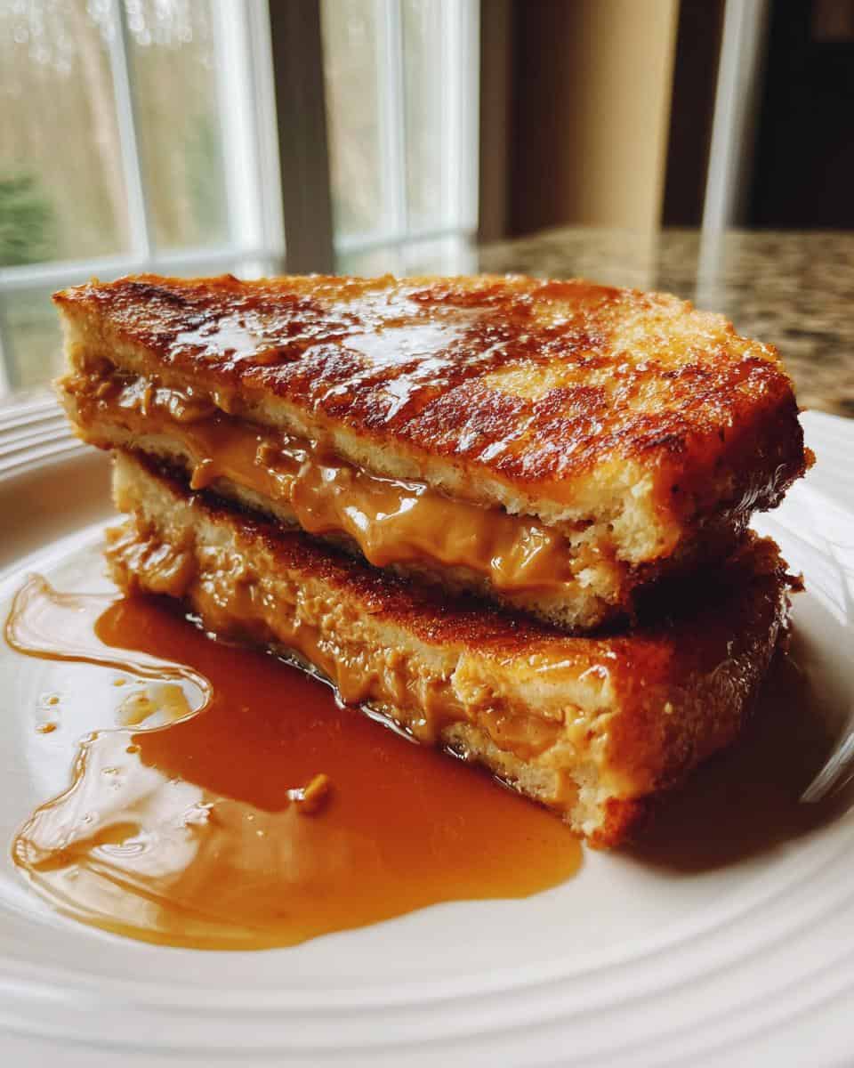 Peanut butter-stuffed French toast - detail 2