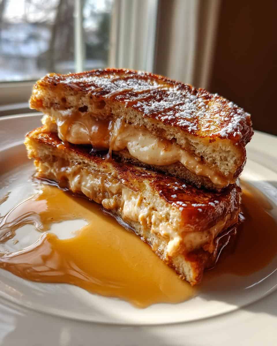 Peanut butter-stuffed French toast - detail 3