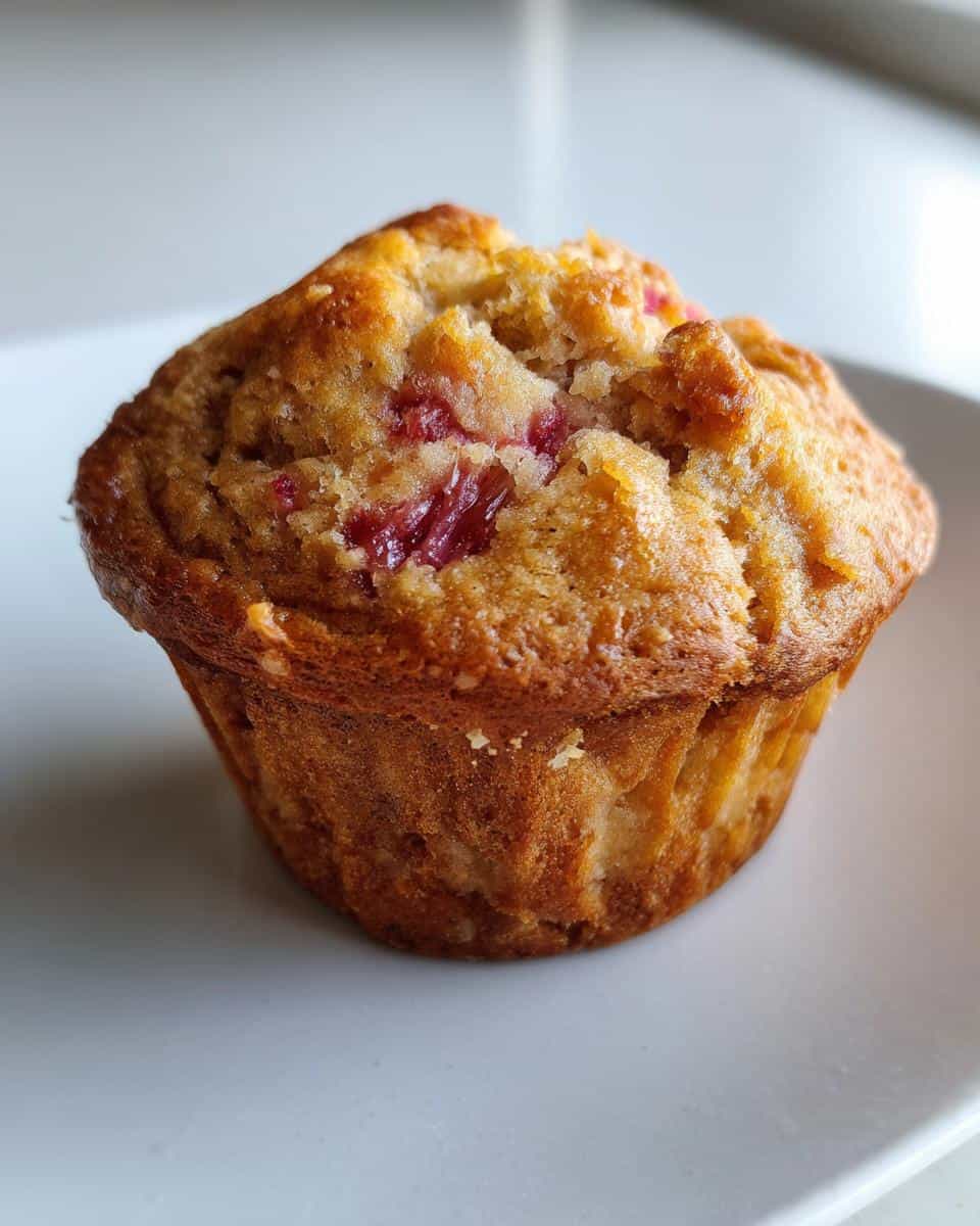 Rhubarb Muffins with Greek Yogurt - detail 3