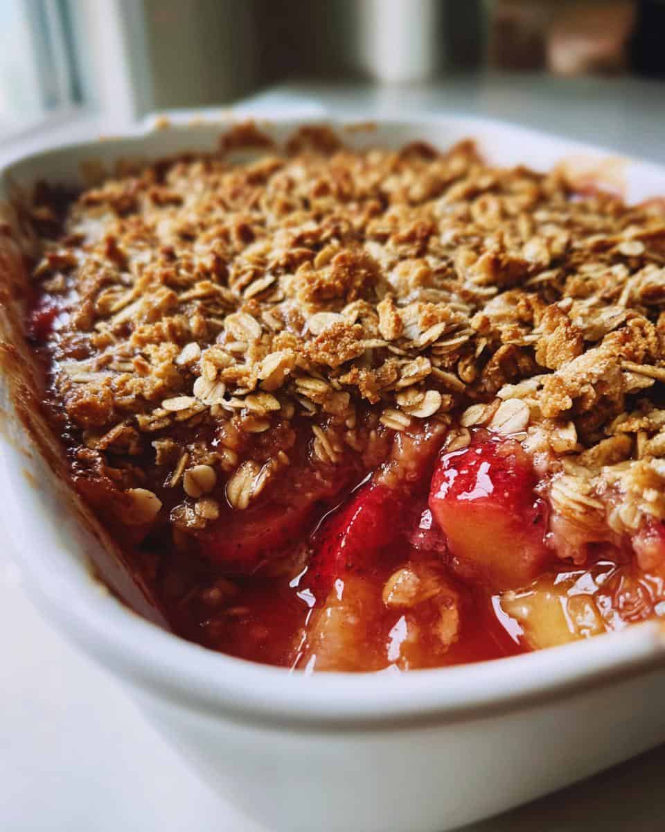 Strawberry Rhubarb Crisp - detail 3