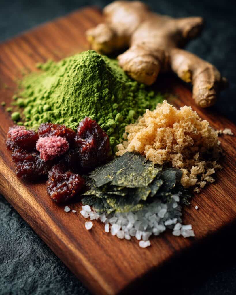 Japanese Mounjaro Recipe ingredients displayed naturally