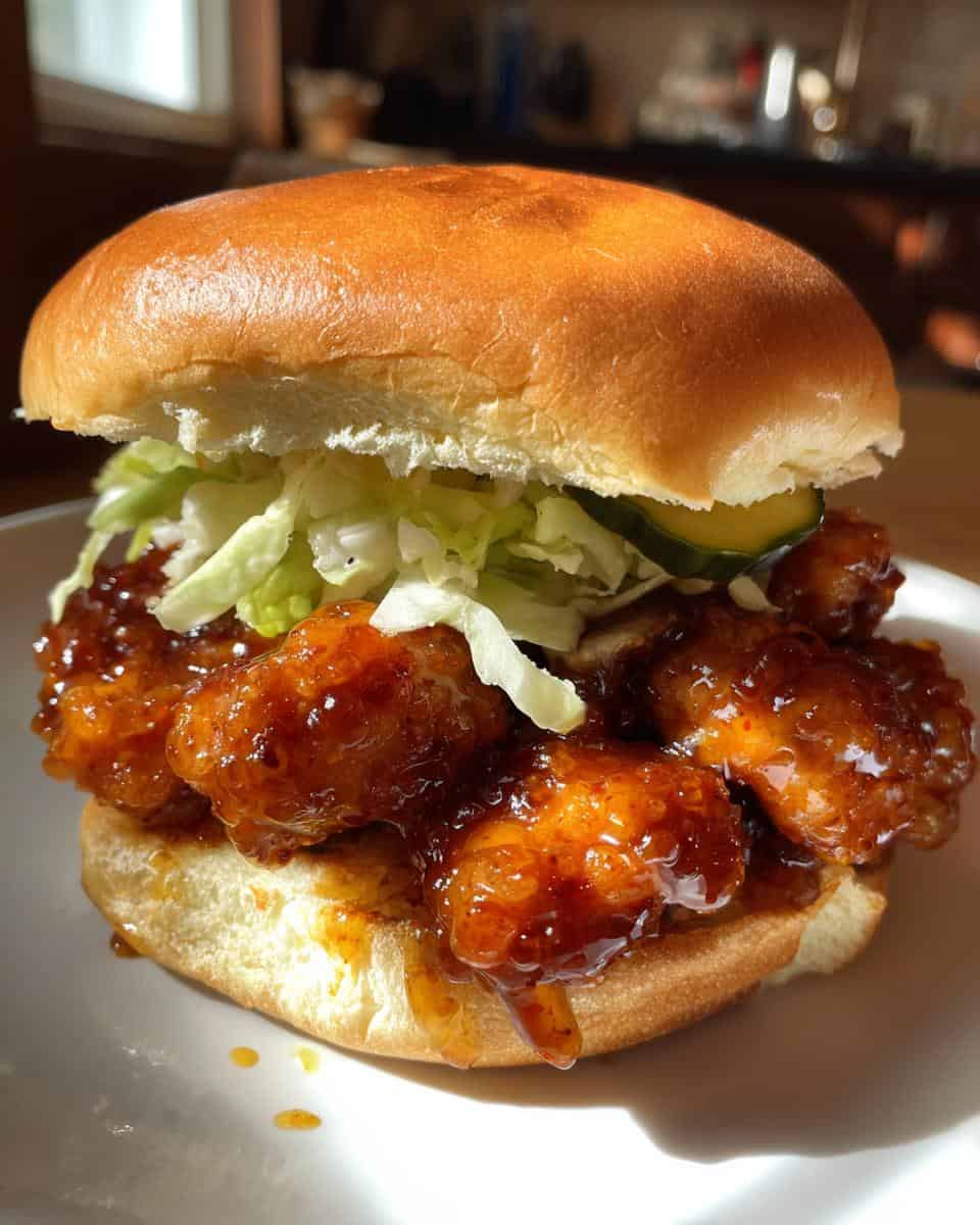 hot honey chicken sliders - detail 3