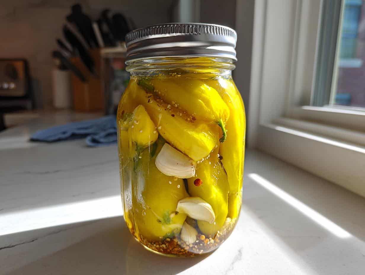 Tangy Pickled Banana Peppers Recipe in 3 Easy Steps
