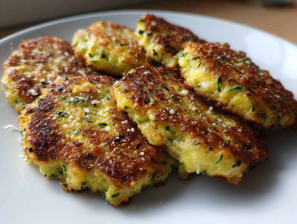 4 Crispy Zucchini Fritters: Ridiculously Easy Snack