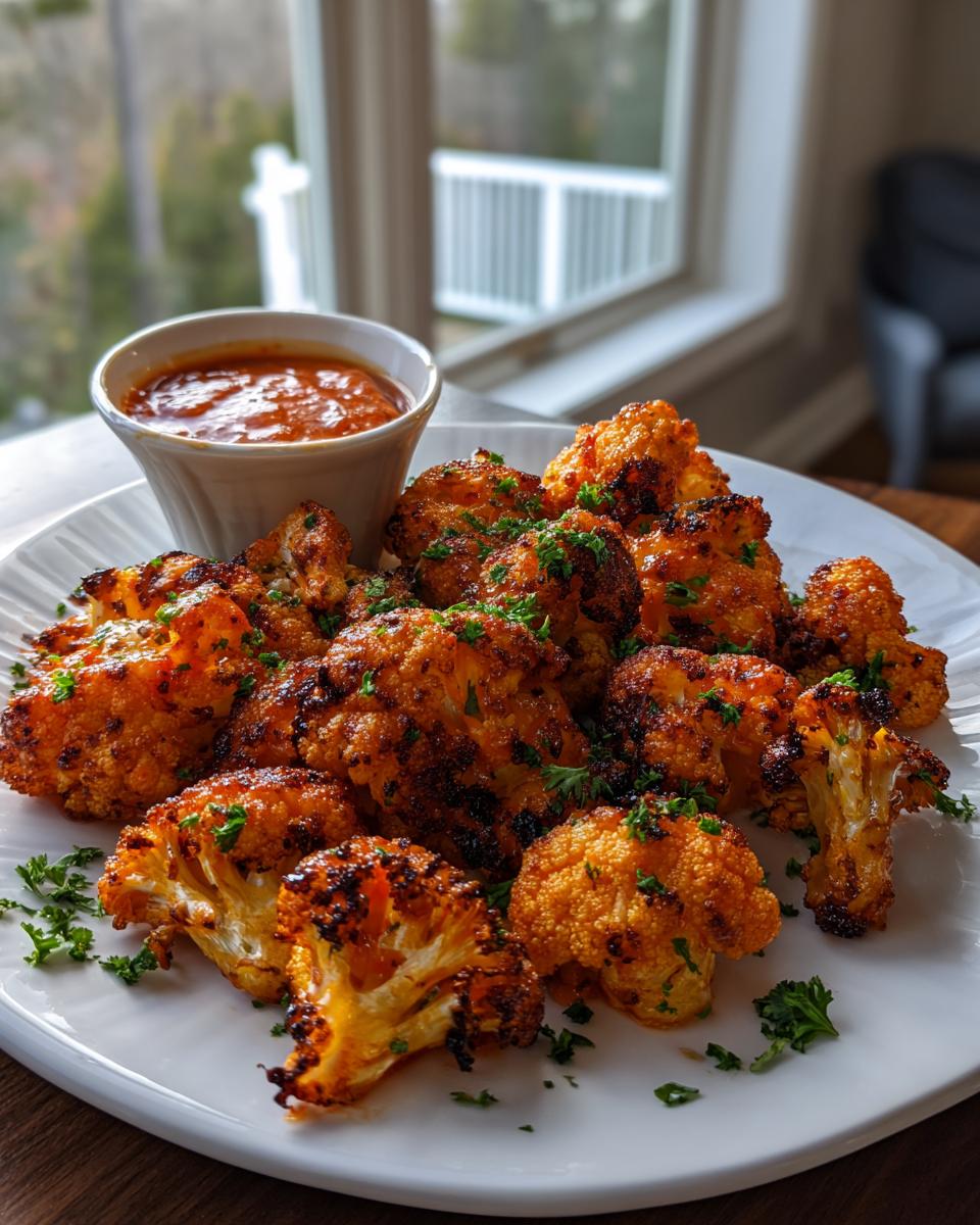 Air Fryer Buffalo Cauliflower - detail 2