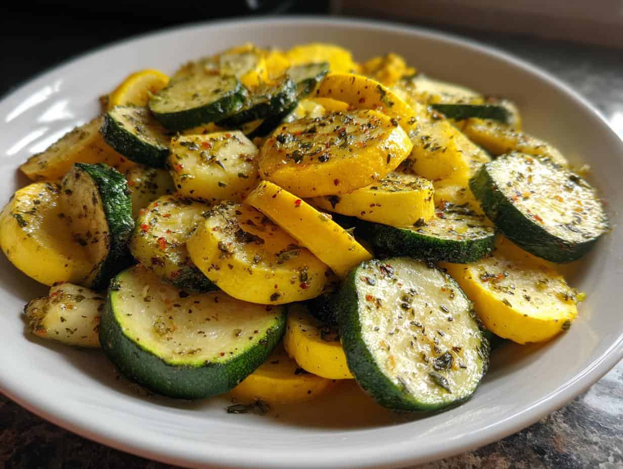 Unbelievable Air Fryer Squash & Zucchini in 15 Minutes