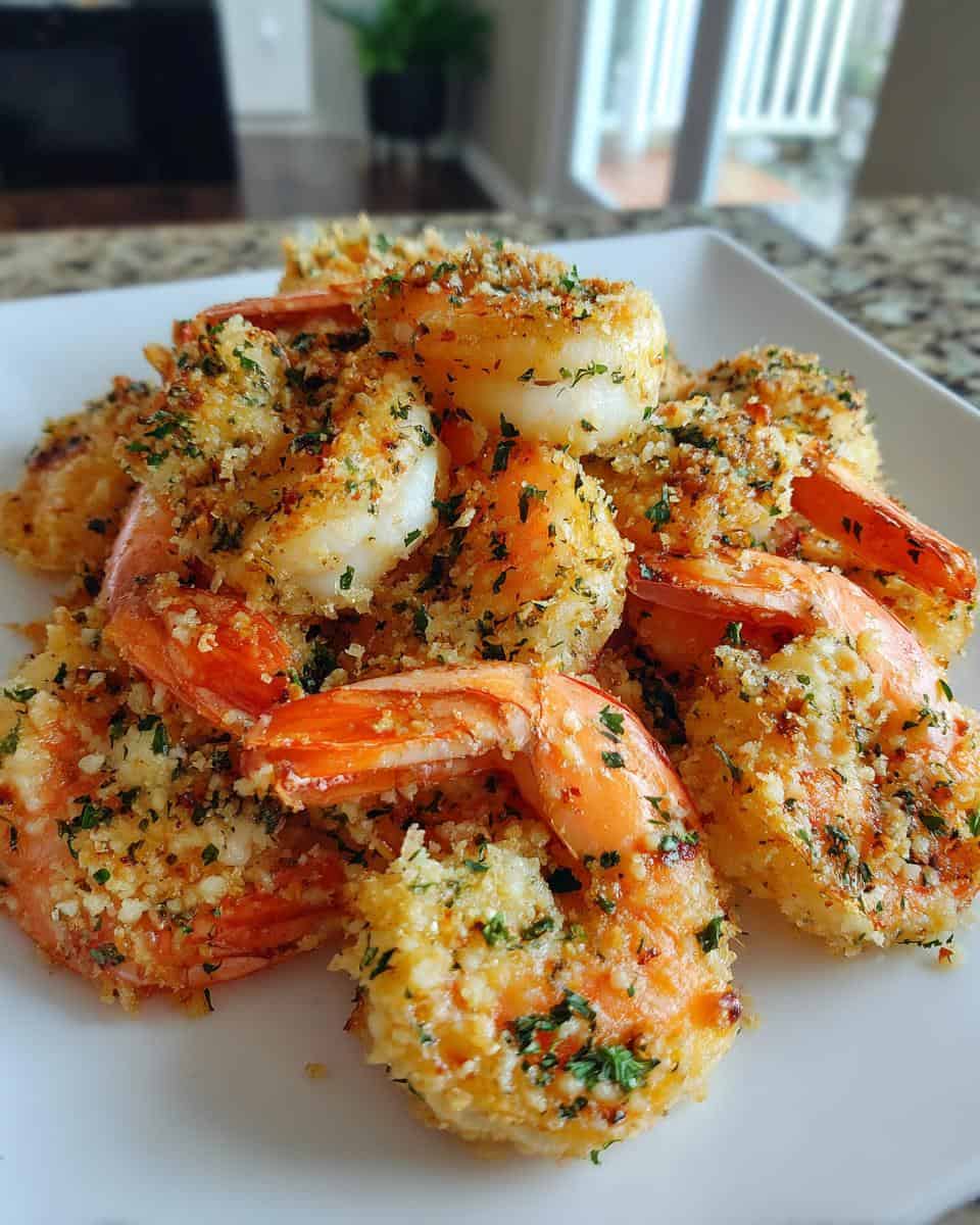Baked Garlic Parmesan Shrimp - detail 2