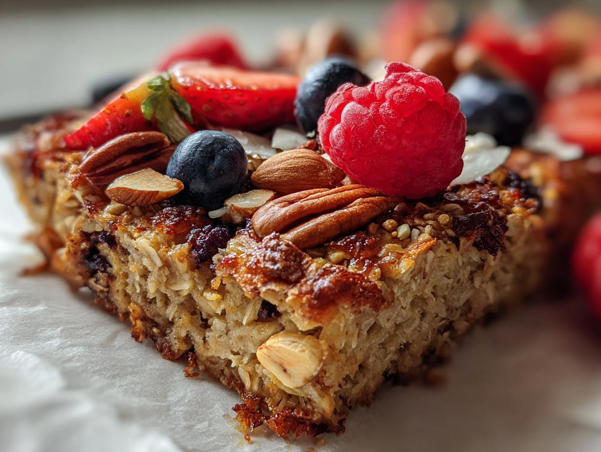 Baked Protein Oats for Clean Eating Mornings