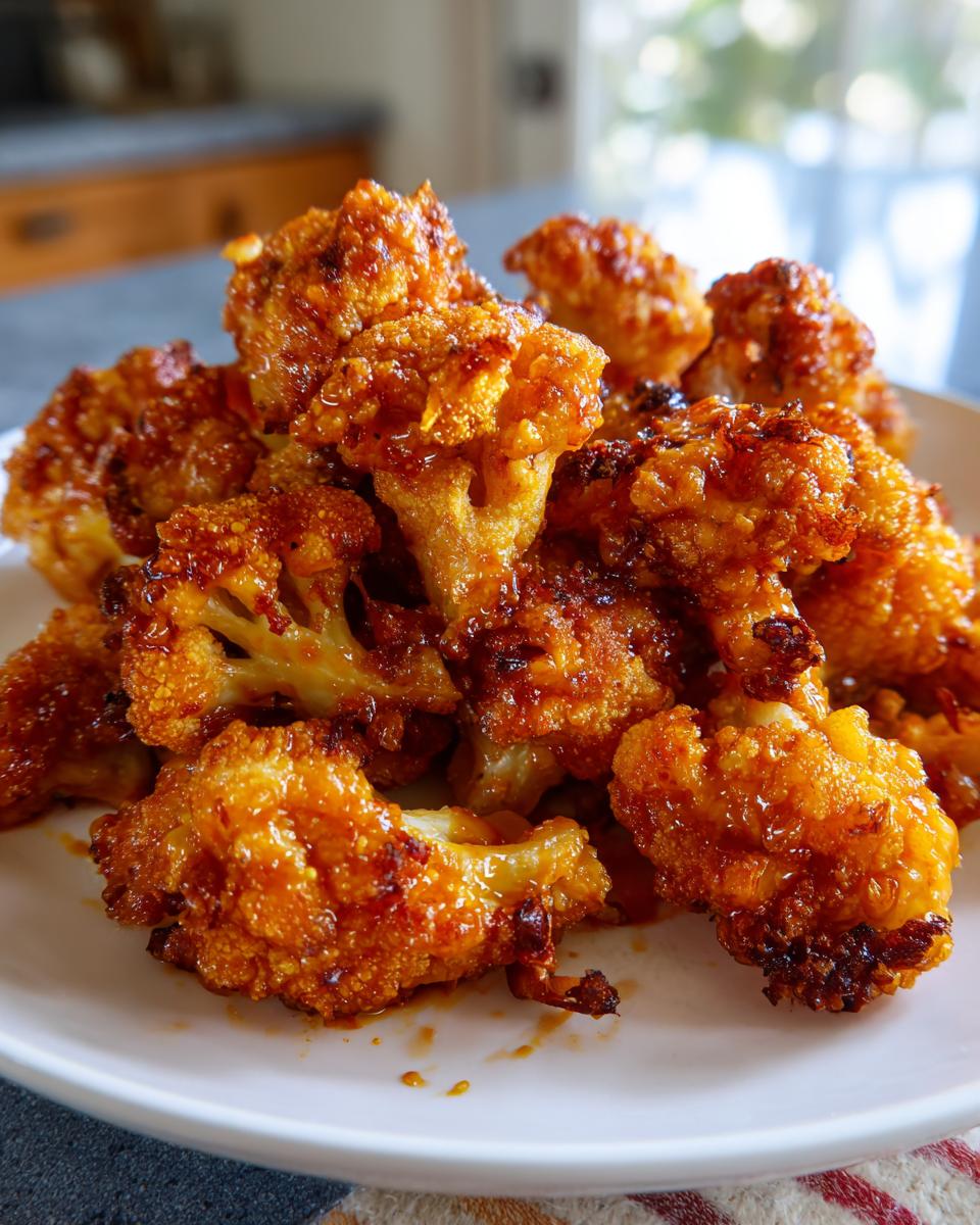 Cauliflower Buffalo Bites {with video} - detail 2