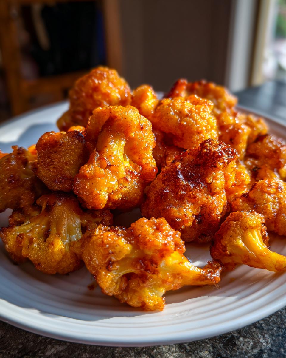 Cauliflower Buffalo Bites {with video} - detail 3