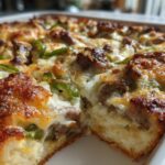 Cheesy Low Carb Philly Cheesesteak Casserole Recipe