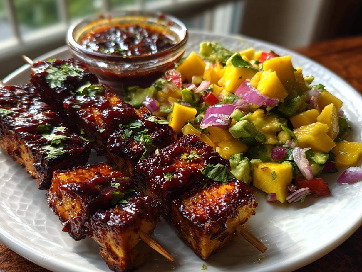 Devour Delicious Chipotle Agrodolce Tofu Skewers in 45 Min