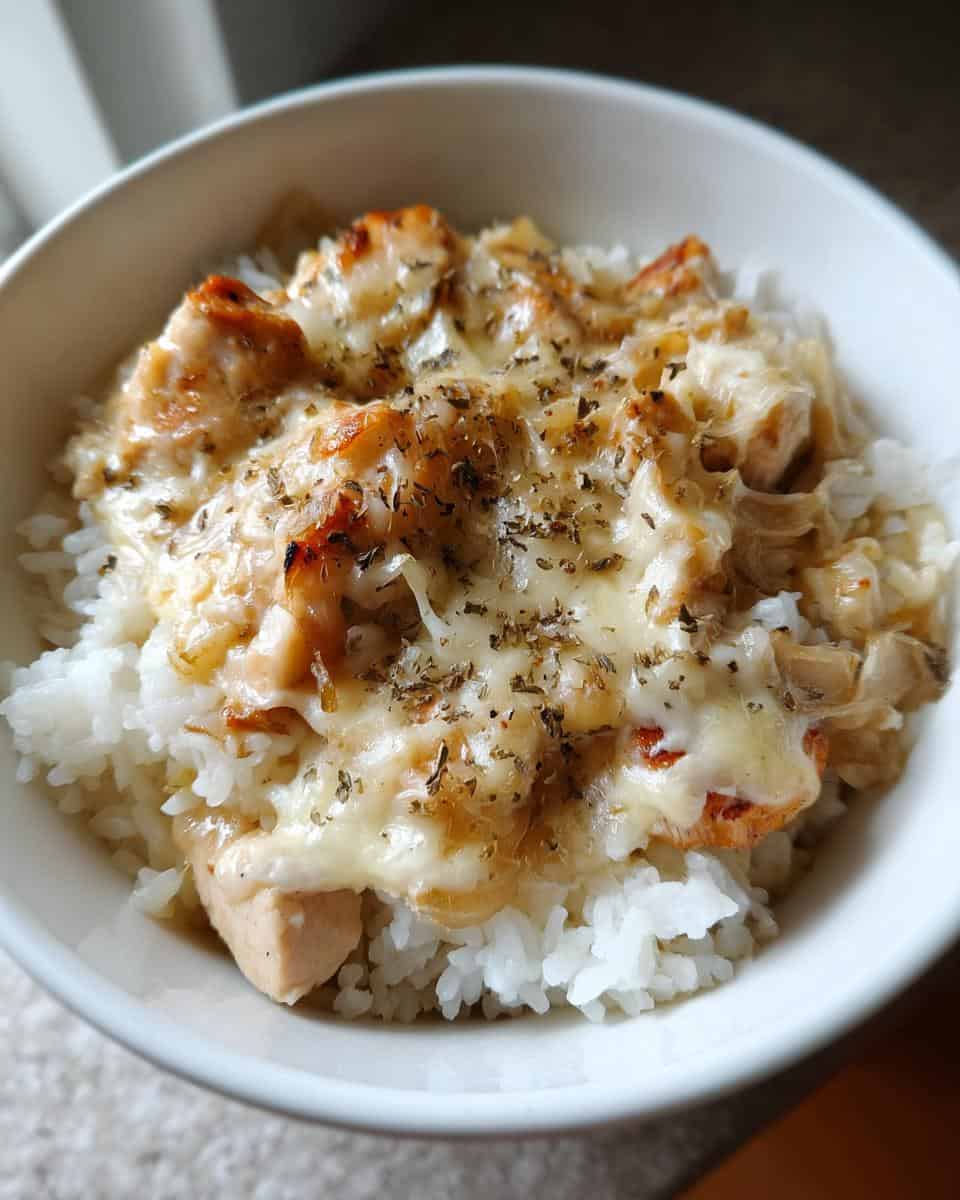 Creamy French Onion Chicken and Rice Recipe - detail 2