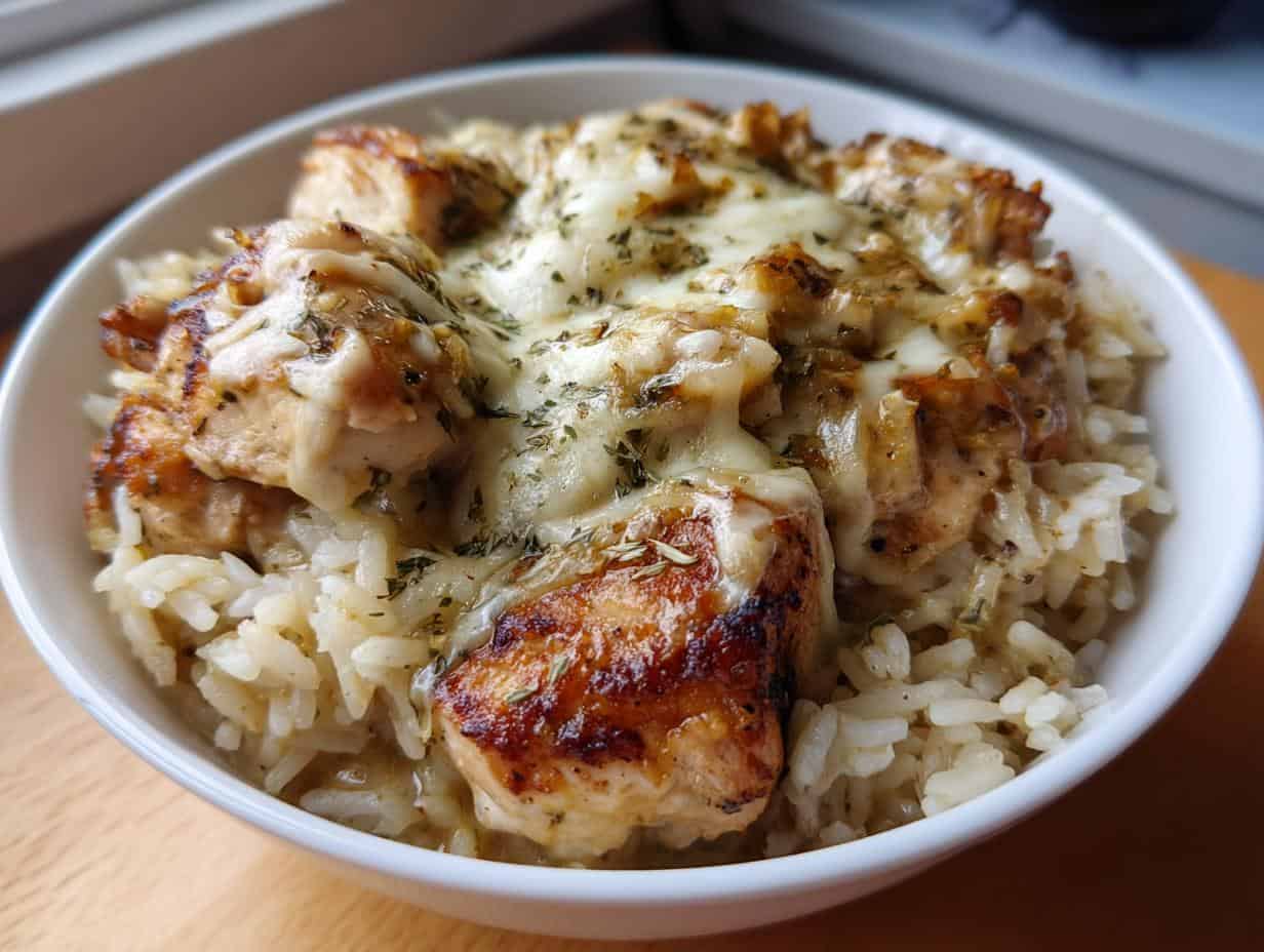 Creamy French Onion Chicken & Rice: 1 Epic Dish