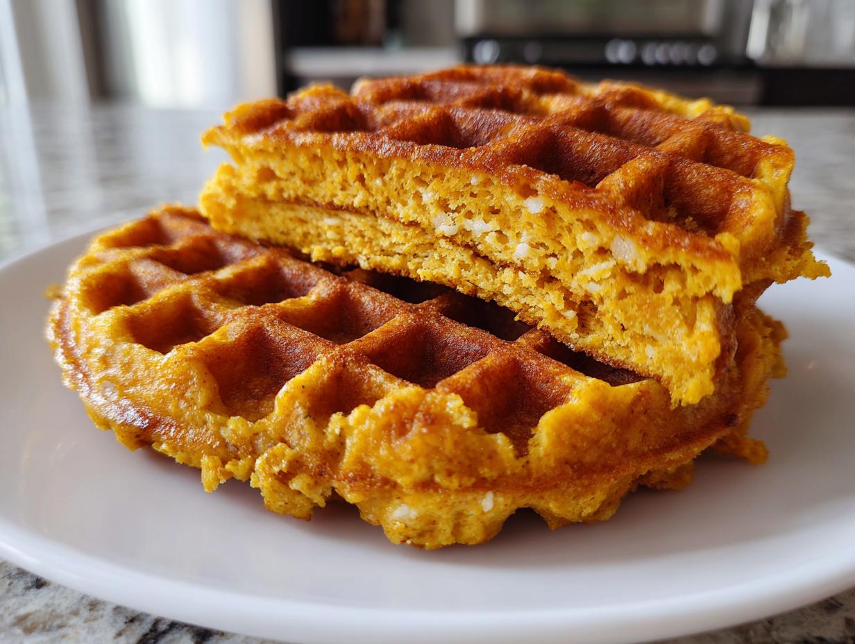 Devastatingly Easy Pumpkin Keto Chaffles in 15 Min