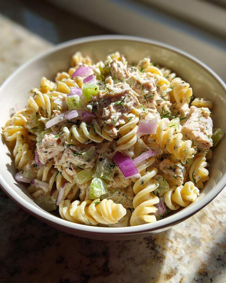 Fast Dill Pickle Tuna Pasta Salad - detail 1