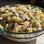Fast Dill Pickle Tuna Pasta Salad