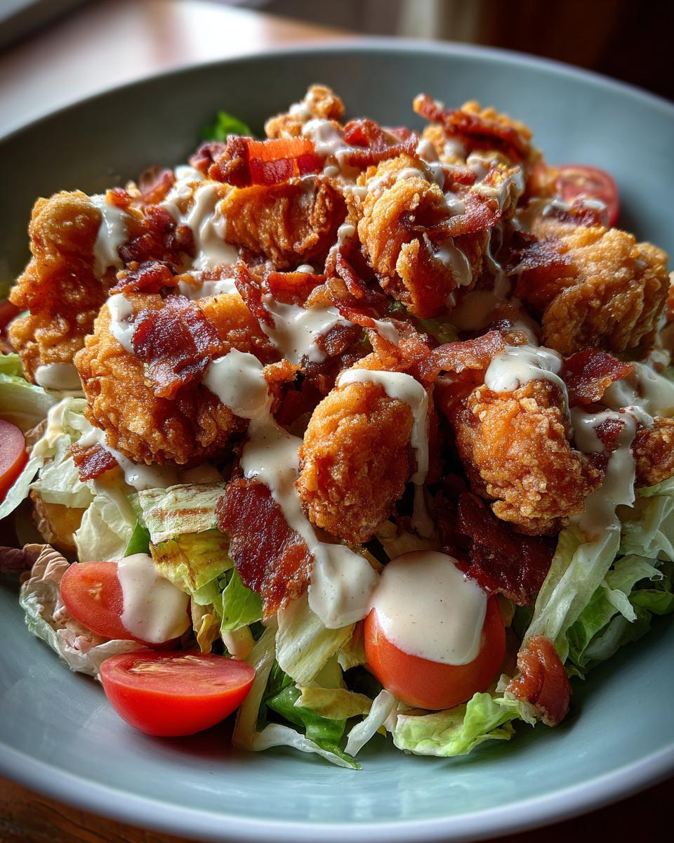 Flavorful Fried Chicken Blt Salad - detail 1