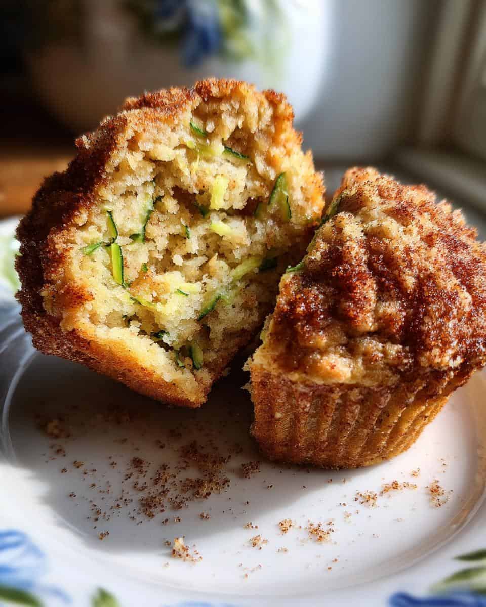 Fluffy Snickerdoodle Zucchini Muffins - detail 1