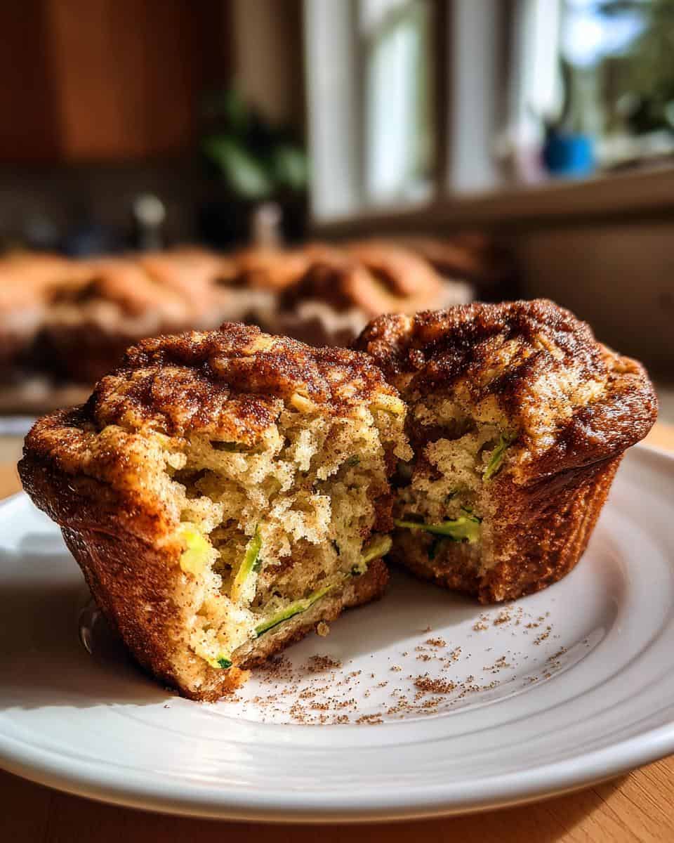 Fluffy Snickerdoodle Zucchini Muffins - detail 2