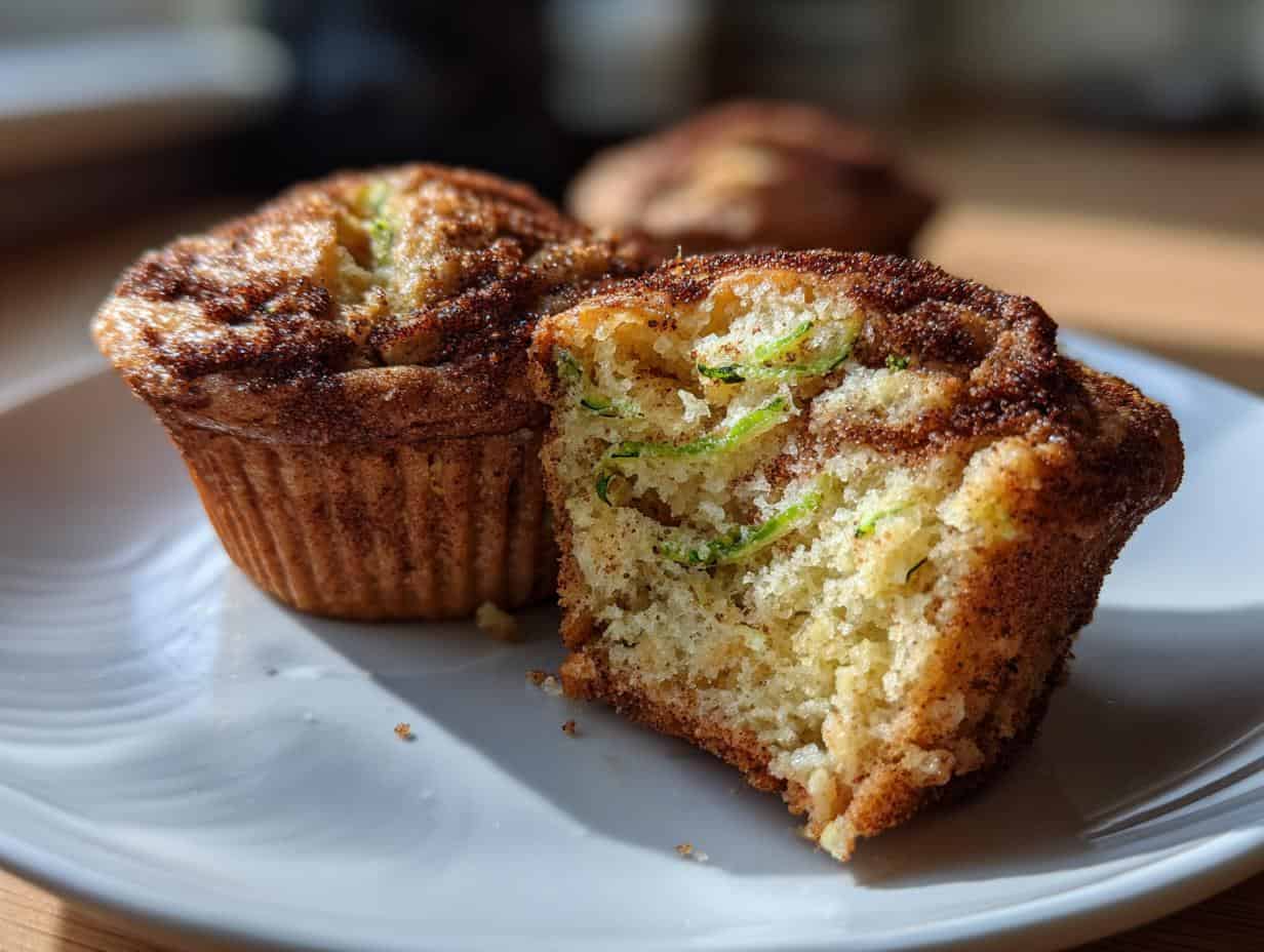 Irresistible Fluffy Snickerdoodle Zucchini Muffins
