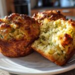 Fluffy Sour Cream Zucchini Muffins
