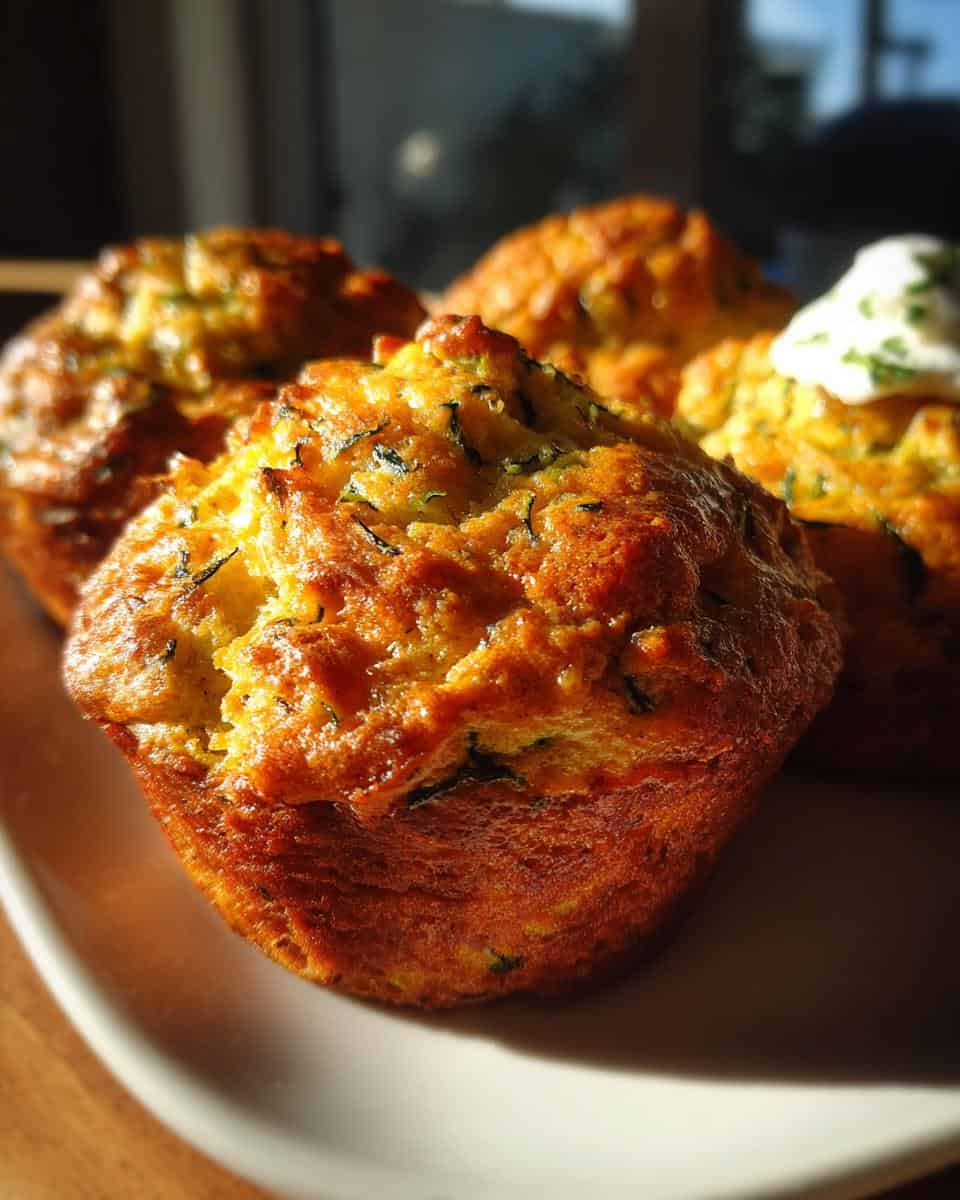 Fluffy Sour Cream Zucchini Muffins - detail 2