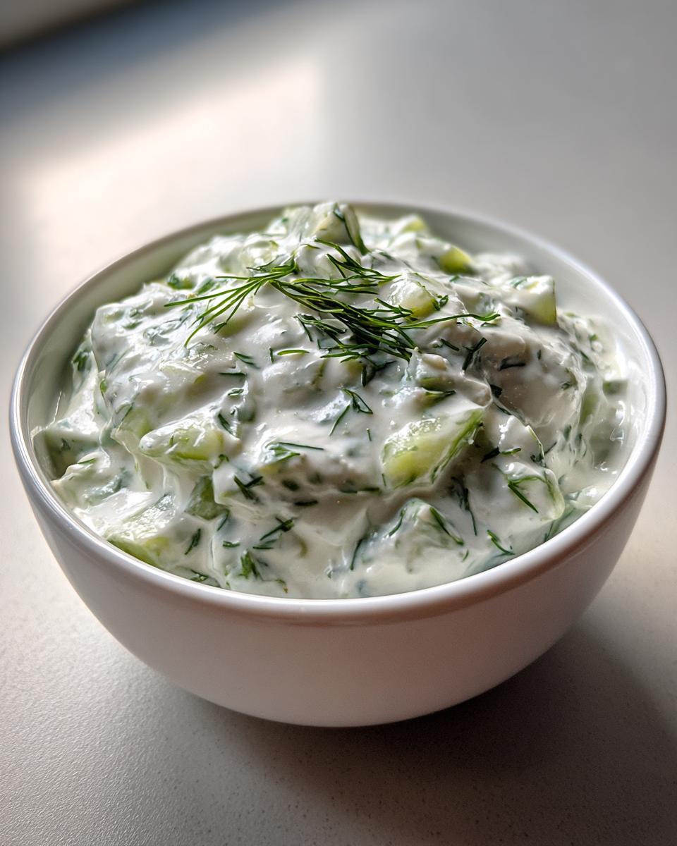 Fresh Cucumber Sour Cream Tzatziki Sauce - detail 2
