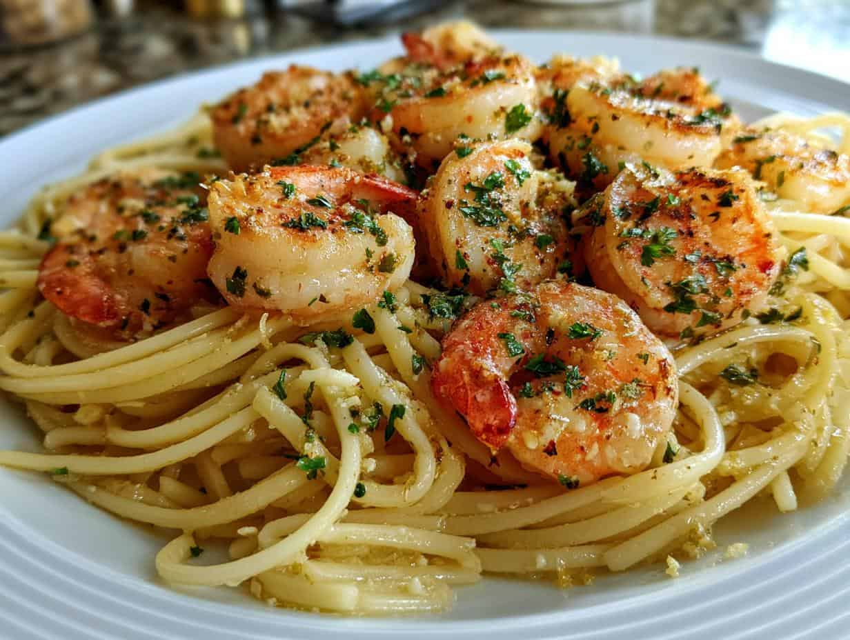 Garlic Butter Shrimp Pasta