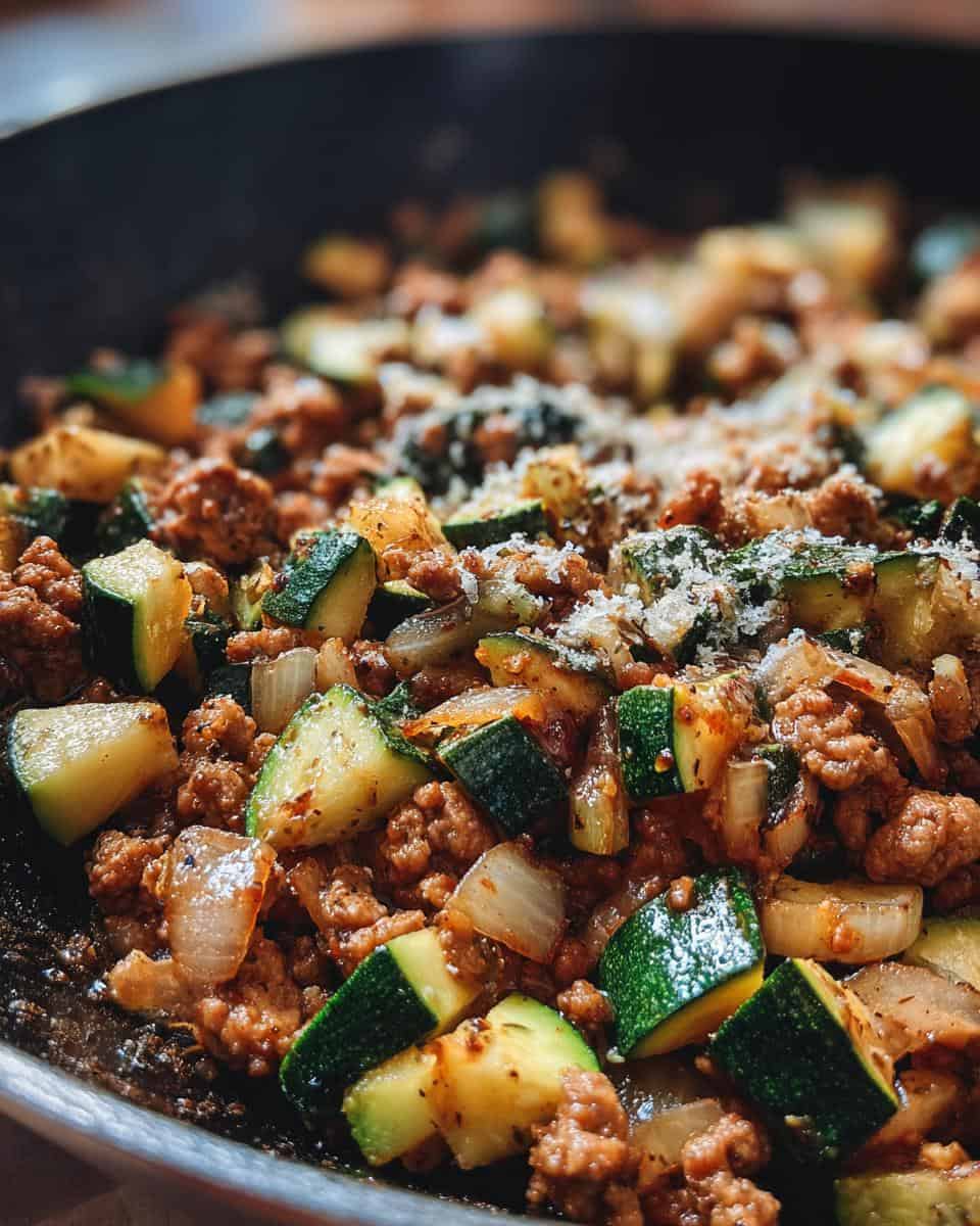 Ground Turkey and Zucchini Skillet - detail 2