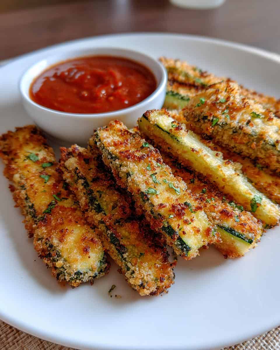 Healthy Air Fryer Zucchini Fries - detail 2