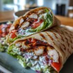 Healthy Grilled Chicken Ranch Wraps