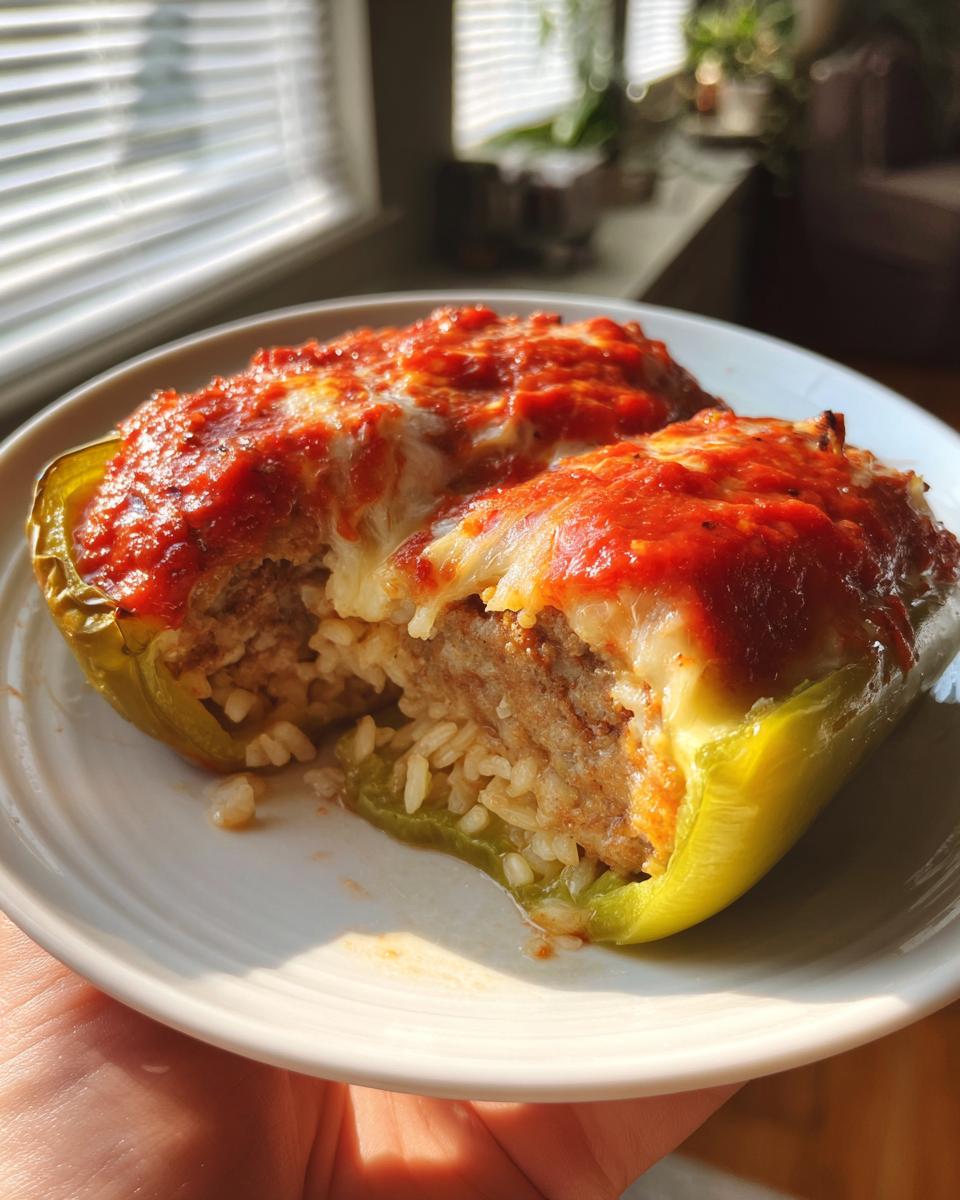 Hearty Italian Sausage Stuffed Banana Peppers - detail 3