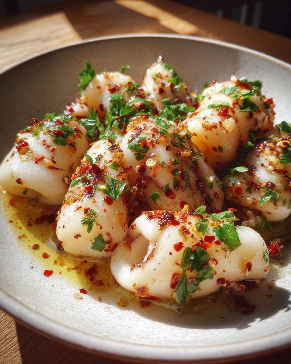 Keto Garlic Squid Recipe - detail 2