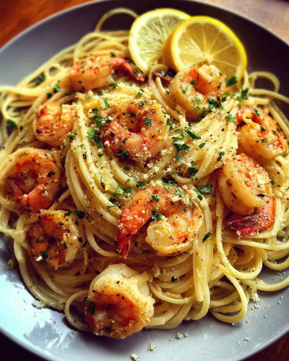 Lemon Garlic Butter Shrimp Pasta - detail 1