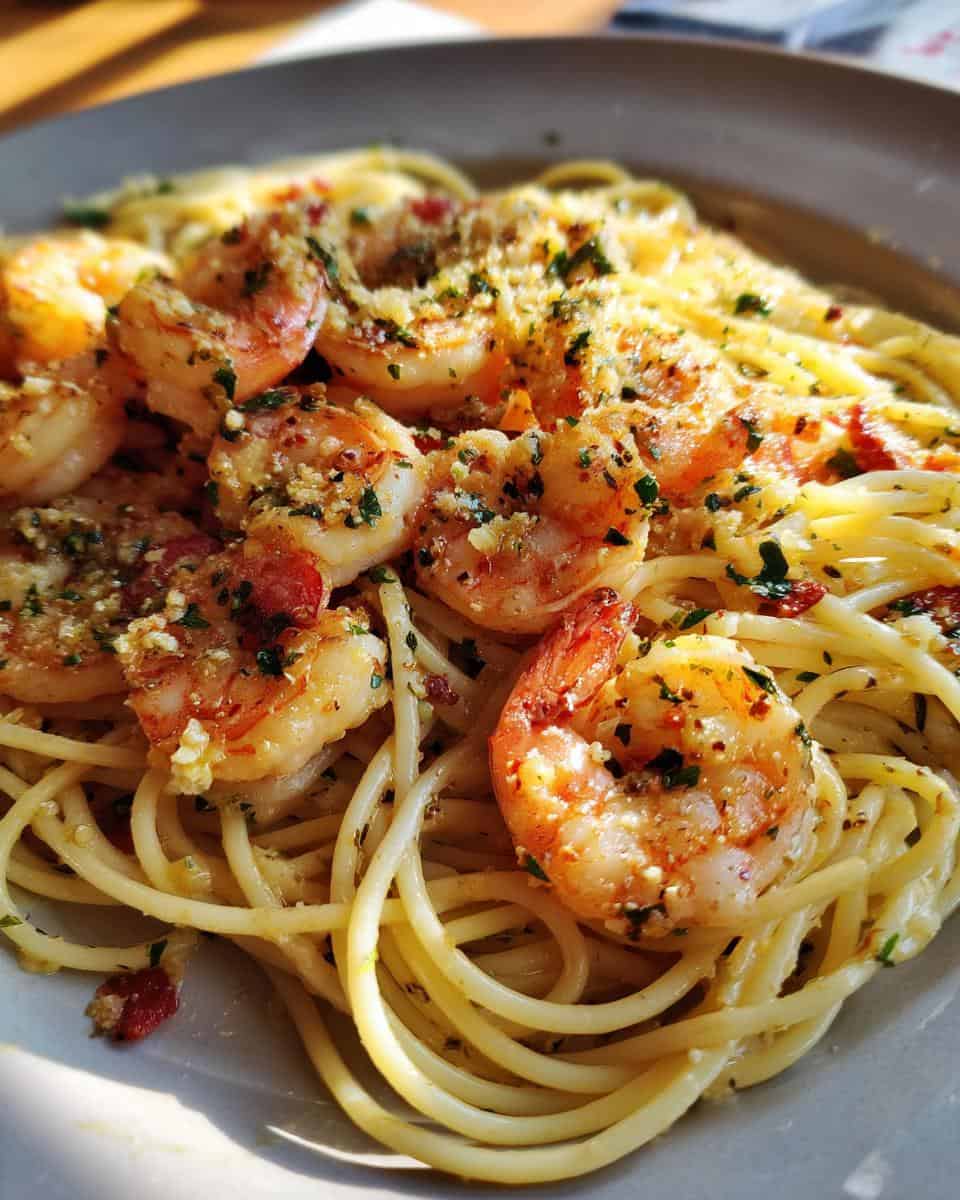 Lemon Garlic Butter Shrimp Pasta - detail 3
