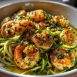 Lemon Garlic Shrimp Zucchini Noodle